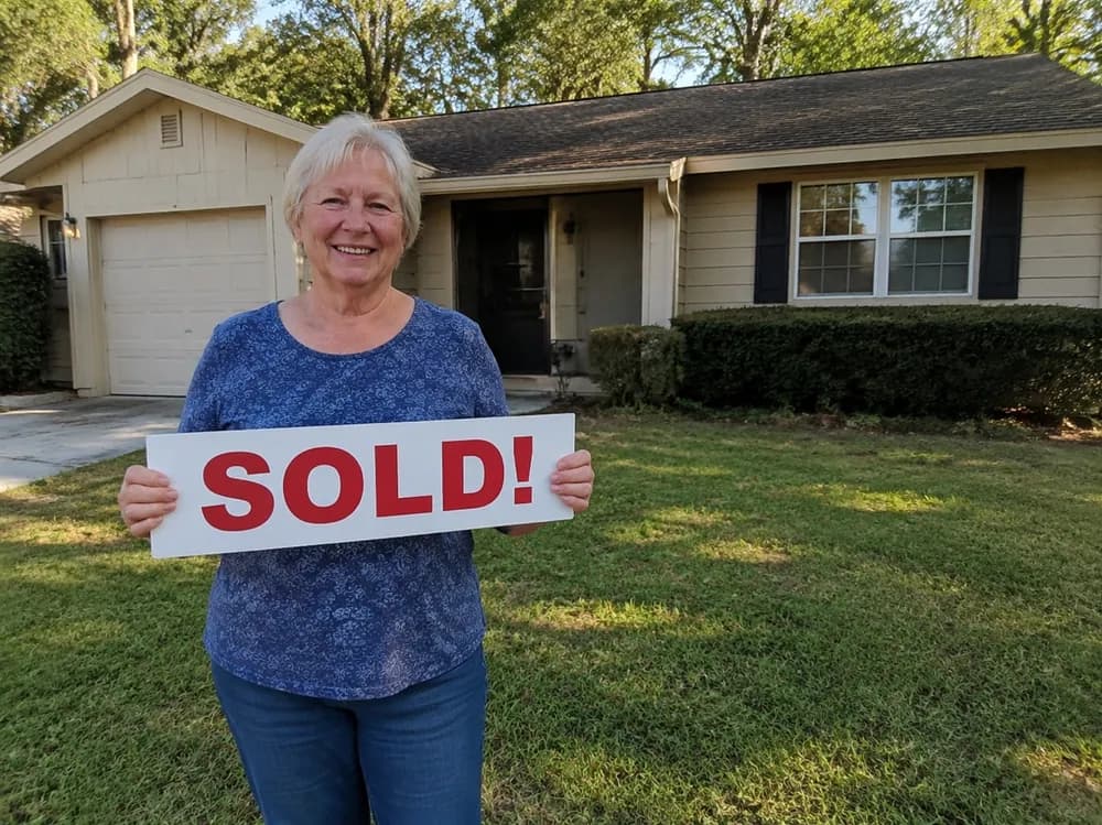 Annette after a property closing in Gainesville, FL