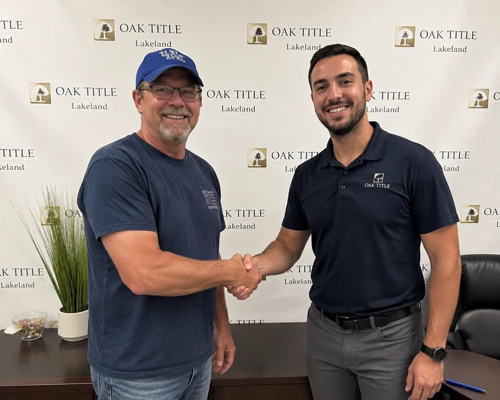 Brian after a property closing in Lakeland, FL